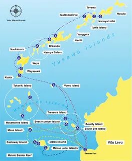 Fiji Island Map - Map Of Fiji In The South Pacific Islands -