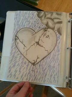 Broken heart Broken heart drawings, Heart drawing, Broken he