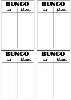 Bunco Printables Bunco game, Bunco, Bunco score sheets