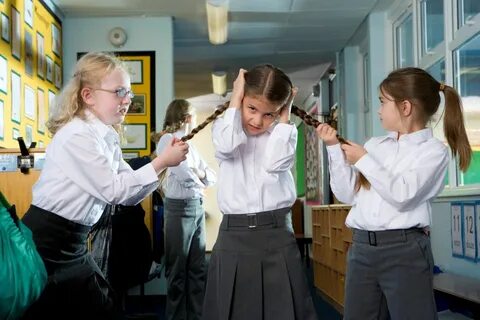 School Girls Fighting Funny Picture Child bullying, Bullying