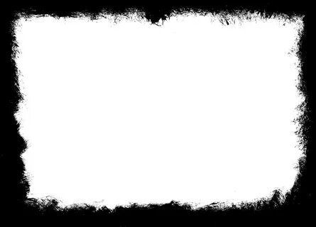 Download HD 8 Grunge Frame Vol - White Paint Splatter Border
