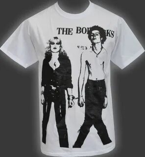 ERKEK BEYAZ T-SHIRT SID KıSıR VE NANCY İNGILIZCE PUNK ROCK 1