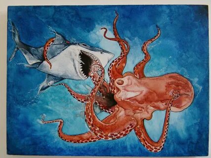 Shark vs Octopus Faz algum tempo que tava na fissura de pi. 
