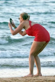 Jodie Sweetin in Red Vintage Swimsuit 2017 -16 GotCeleb