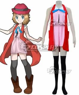 Pokémon XY Pokemon Pocket Monster Serena Cosplay Costume - A