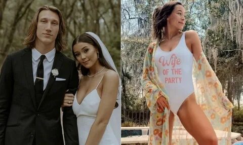 Trevor Lawrence. was in the news recently after announcing he had married h...
