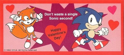 Sonic the Hedgehog Valentine Scans 1994 Top Hat Sasquatch So