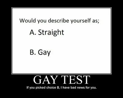 The gay test reaction time. 