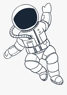 Artistic Cute Astronaut Drawing - canvas-a