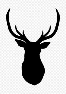 mule deer antler silhouette
