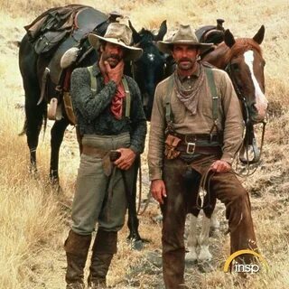 Sam Elliott & Tom Selleck in the movie Shadow Riders. Shadow
