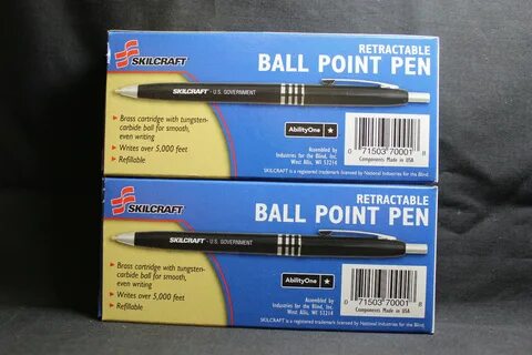 Skilcraft U.S. Government Retractable Ballpoint Pen Med Poin