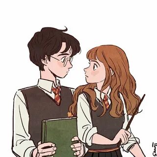 SANJI on Instagram: "too close...🤔 #harrypotter #hermionegra