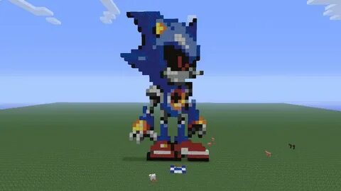 Metal Sonic Minecraft Pixel Art By Rest In Pixels On Deviant