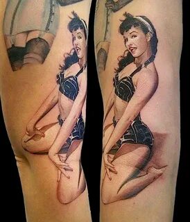 Pin Up Girl Tattoo Images & Designs