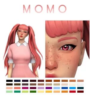 MOMO hair + eyeliner at Simandy " Sims 4 Updates