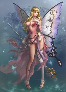 Butterfly Girl Fairy Beautiful fairies, Beautiful fantasy ar