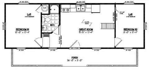 14x40 mobile home floor plans Cabin floor plans, Tiny house 