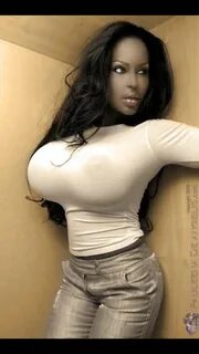 Ebony big boobs tight shirt