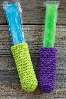 Light Sword Popsicle Holder - Free Crochet Pattern Tricot et