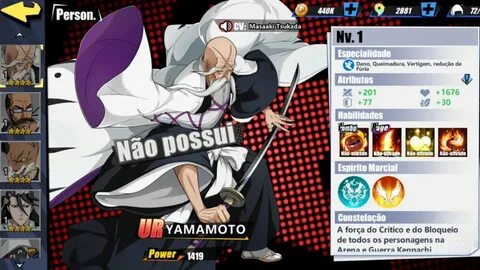 ⭐ ANÁLISE YAMAMOTO O PRIMEIRO DO BOSS DO JOGO! - BLEACH IMMO