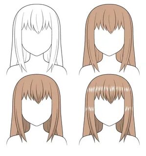 How to Shade Anime Hair Step by Step - AnimeOutline Anime ha