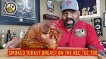 Injected Turkey Breast Smoked on the REC TEC 700 - YouTube