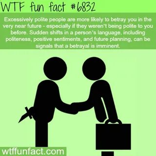 beware of sudden politeness wtf fun fact