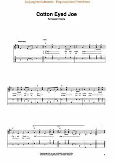 Cotton Eyed Joe - Bluegrass Guitar #sheetmusic Song lyrics a