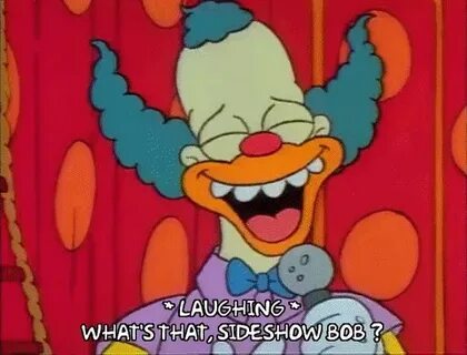 GIF 1x12 sideshow bob krusty the clown - GIF animée sur GIFE
