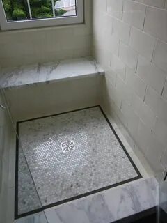 mosaic floor tile for the shower Window in shower, Bathroom 