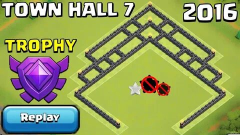 TH7 TROPHY/FARMING Base + REPLAYS PROOF UNDEFEATED Town Hall
