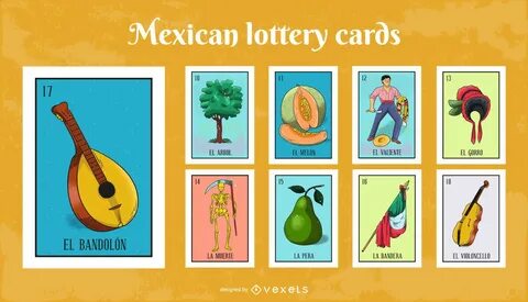 Mexican Lottery Cards Pack #2 Vector Download