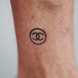 Tattoo uploaded by Tattoodo * Chanel logo on Pierre's leg #c
