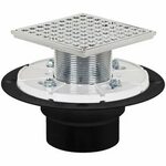 Soux Chief 821-2AQCP Shower Pan Drain Chrome-Plated Strainer
