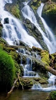 Serene Waterfall iPhone Wallpaper HD