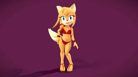 Zooey the Foxy, Sonic - 3D model by Natgica (@natgica) 27430