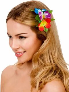 Hawaii Flower Hair Clip (Multi) Hawaiian Plymouth Fancy Dres