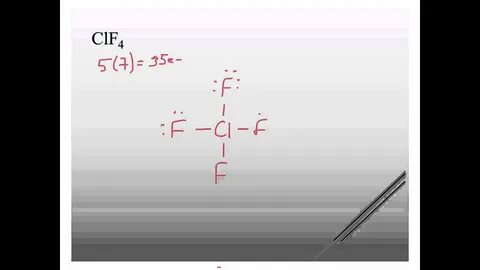 ClF4 Lewis structure - YouTube