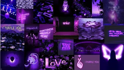 I purple you wallpaper Colagem de foto na parede, Parede de 