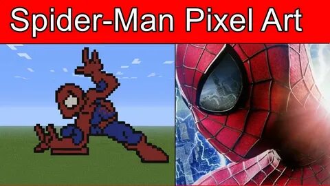 Minecraft - Pixel Art - Spider-Man (Homem-Aranha) - YouTube