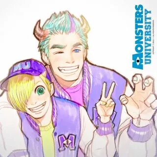 Sully and Mike (Humanized) 'Monsters University' モ ン ス タ-ズ ユ