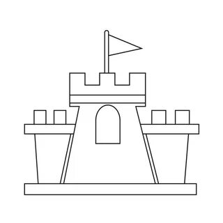 castle icon symbol sign 627920 Vector Art at Vecteezy