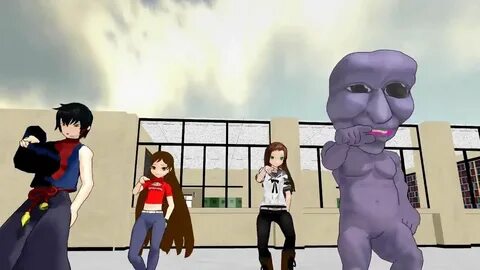 MMD) Yaranaika Dance with Ao Oni - YouTube