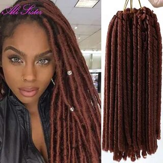 Brown crochet hair extensions braiding hair faux locs croche