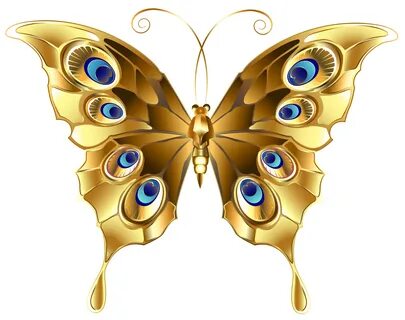 Butterfly clip art, Butterfly painting, Gold butterfly
