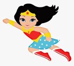 Wonderwoman Baby Clipart - Wonder Woman Cartoon Kids, HD Png