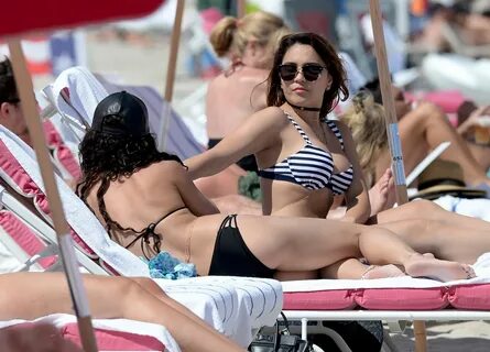 Vanessa Hudgens and Stella Hudgens Bikini Candids in Miami