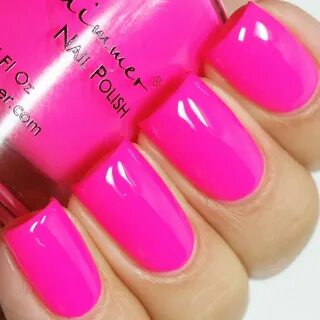 KBShimmer How Low Can You Flamingo Hot Pink Cream Nail Polis