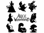 Alice in Wonder Cat Svg/rabbit Svgclock Svgmushrooms Etsy Al
